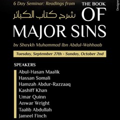 Major Sins Seminar: "Ardent Desire to Engage in Disobedience", Taalib Abdullah