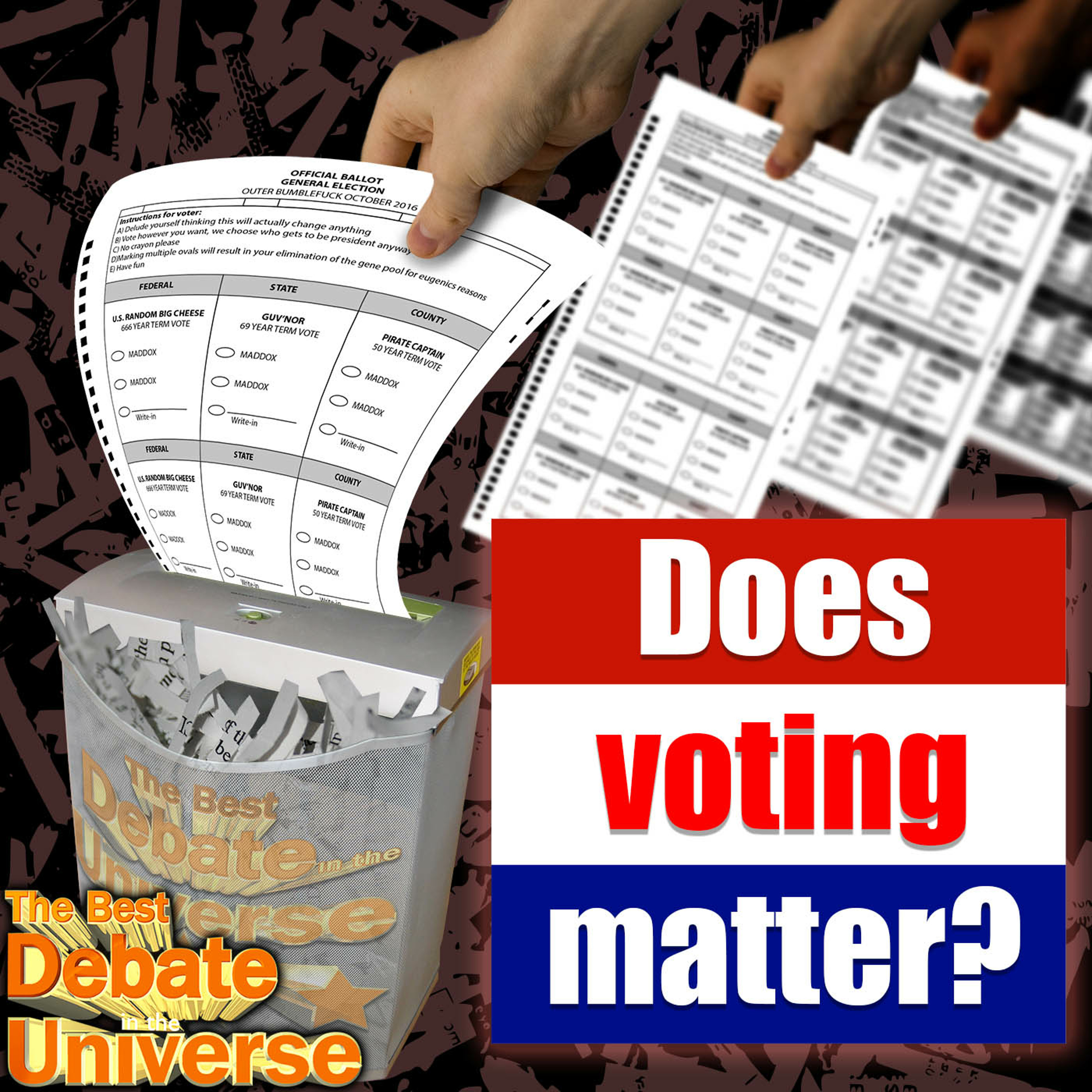#19 - Michael Malice, Does Voting Matter, Rucka, Lost Dildos, 102-year-old arrest, Stewie Douche episode artwork