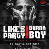 Burna Boy Live - Bashment mix by @DJ_Obz #LikeToPartyBirmingham