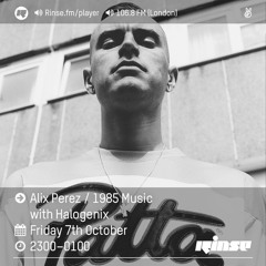 Rinse FM Podcast - Alix Perez w/ Halogenix - 7th October 2016