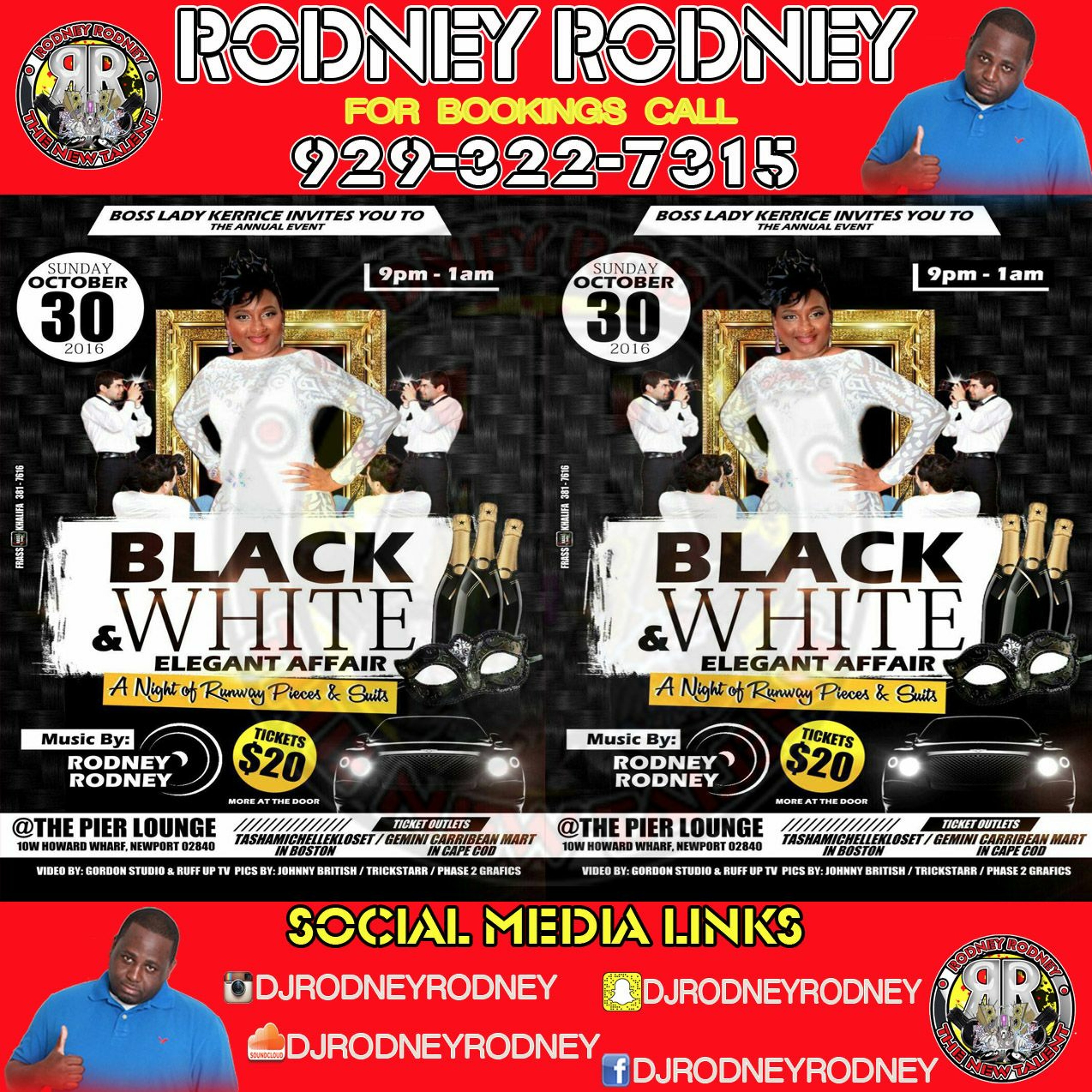BossLady Kerrice BLACK & WHITE(RELOADED-new mix) on Sun.OCT.3oth @The Pier Lounge Newport R.I. episode artwork