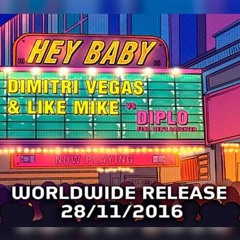 Dimitri Vegas & Like Mike vs. Diplo - Hey Baby (DV&LM Tomorrowland Remix) [Out Now]
