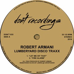 Don't 033: Robert Armani "Lumberyard Disco Traxx" (Clips)