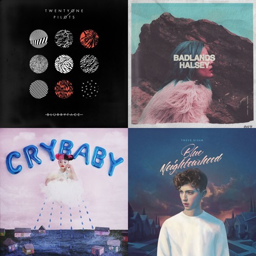 twenty one pilots X Halsey X Melanie Martinez X Troye Sivan
