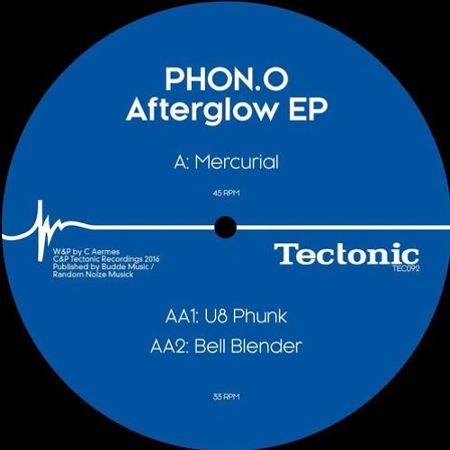 PHON.O – Afterglow EP ( Tectonic 092)