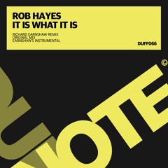 1 - Rob Hayes - It Is What It Is - Richard Earnshaw Remix - CLIP