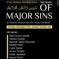 Major Sins Seminar: "Two-Faced", Hamzah 'Abdur-Razzaaq