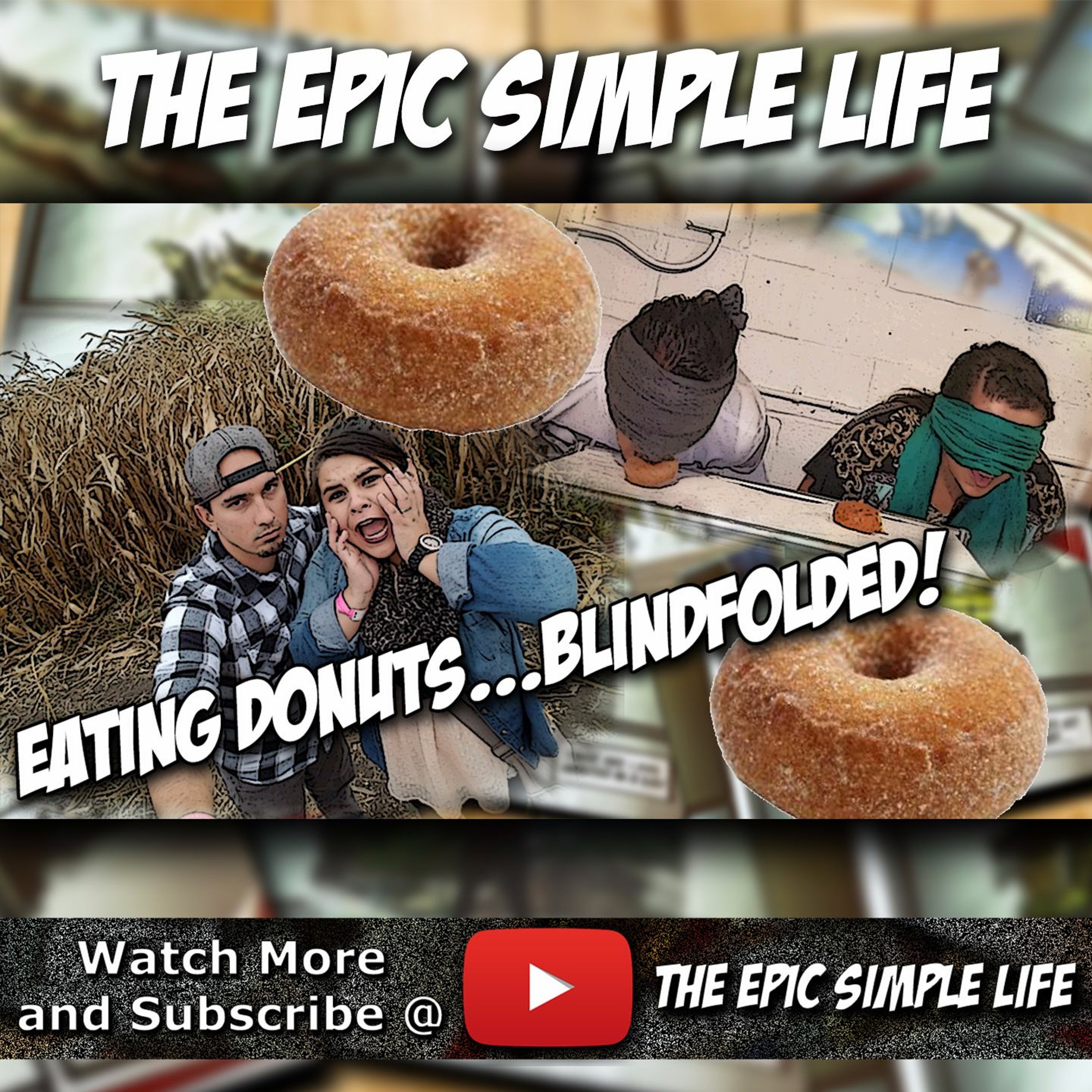 EP44: Blindfolded Donut Eating Challenge! - The Epic Simple Life YouTube Vlog episode artwork