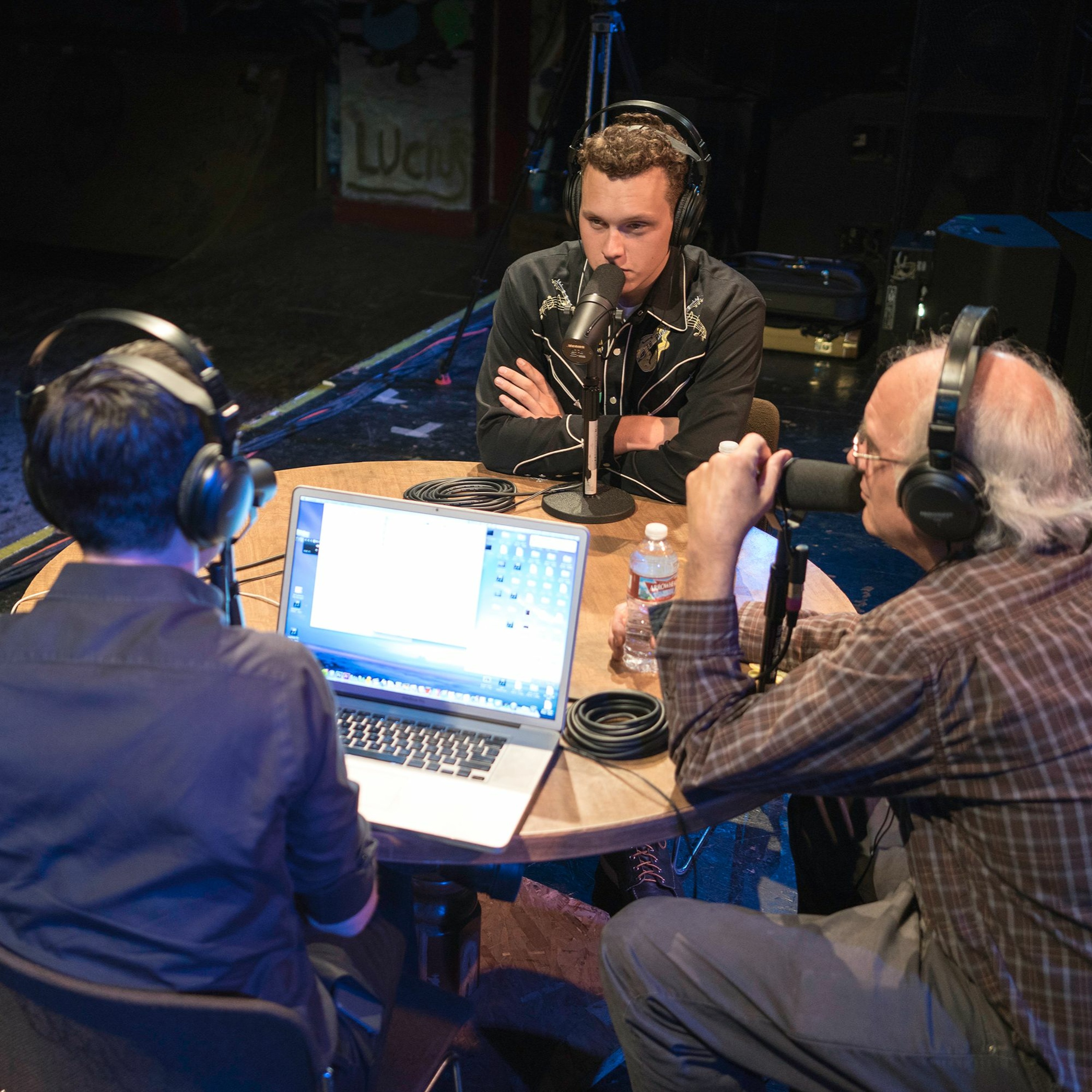 Onstage with Jim and Tom