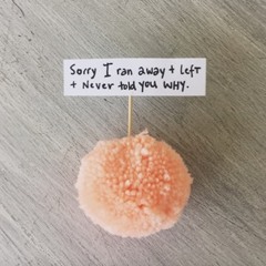 Sorry I ran away and left and never told you why.