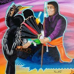 My tsliih Ronson E singing and my yazhii Nathaniel Begay drumming
