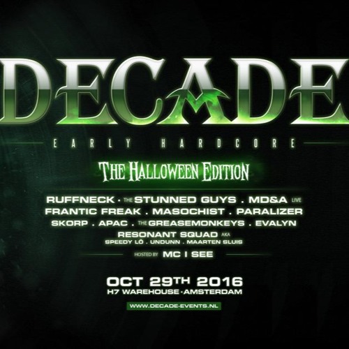 Decade 2016 Halloween pre mix
