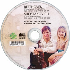 Ludwig van Beethoven. Sonata No. 9 "Kreutzer" for violin and piano, op. 47