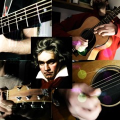 Beethoven's 5th on 4 guitars + Video