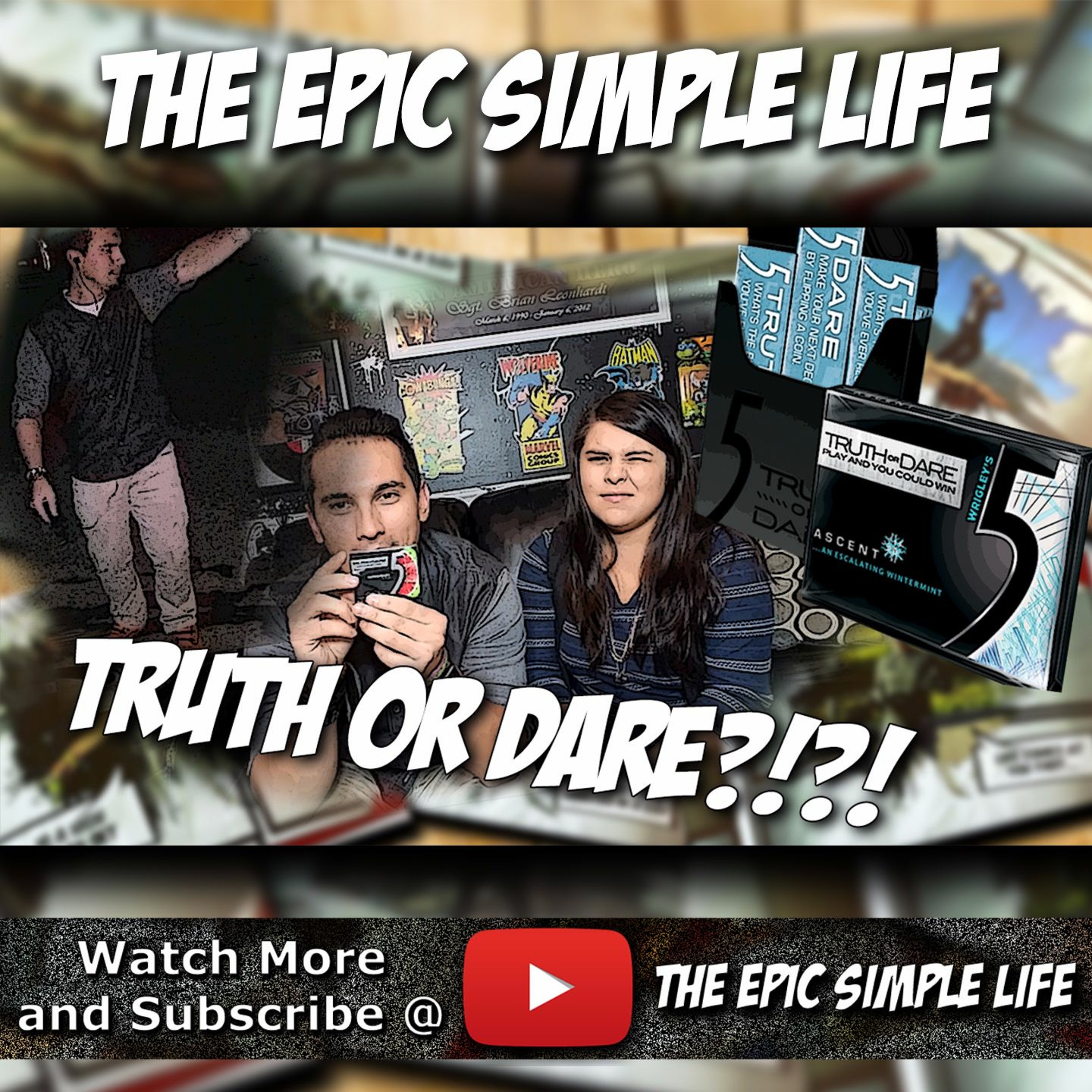 EP46: 5 Gum Truth Or Dare!!! - The Epic Simple Life YouTube Vlog