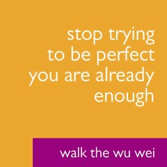 Stop Trying to Be Perfect - Walk The Wu Wei #001