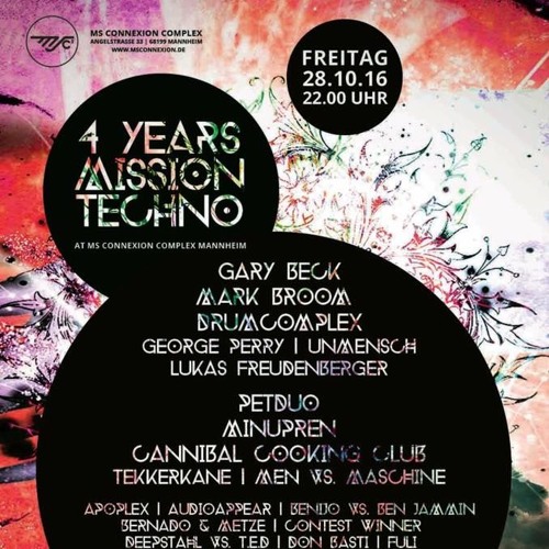 TEKKERKANE @ MS CONNEXION MANNHEIM 28.10.2016 [4 YEARS MISSION TECHNO]