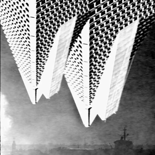 distorted rain on plastic city