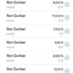 Ron Dunbar Voice Mail