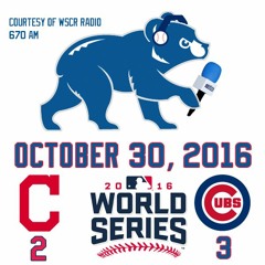 October 30, 2016 - Cubs 3, Indians 2