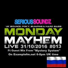 Mystery System - Monday Mayhem Live Radio Show ''Russian Special'' Guest Mix 31/10/16