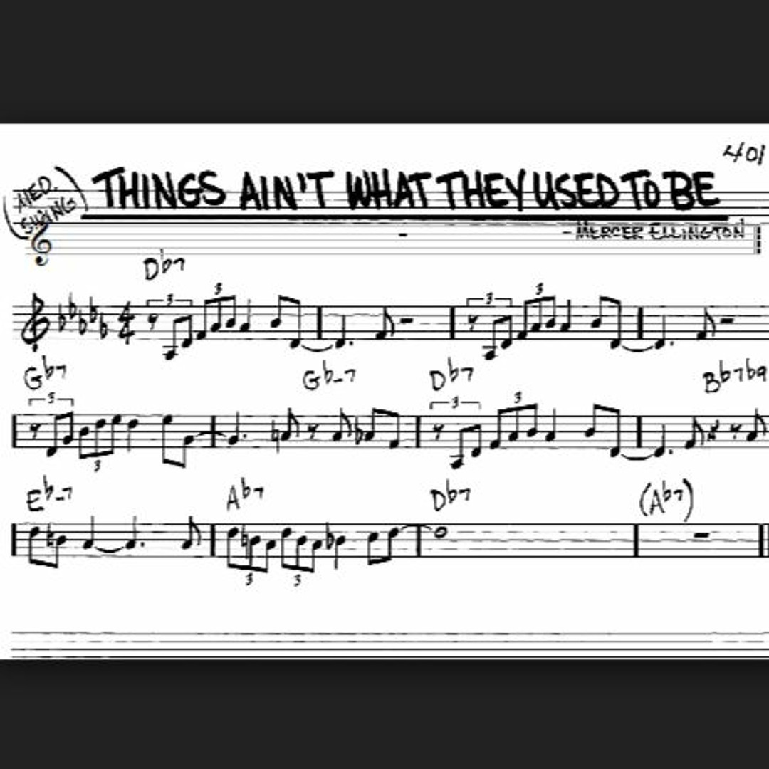 Stream Things Ain't What They Used To Be (backing track) by