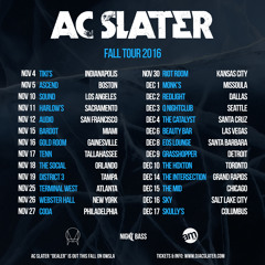 AC Slater 2016 Fall Tour Mix