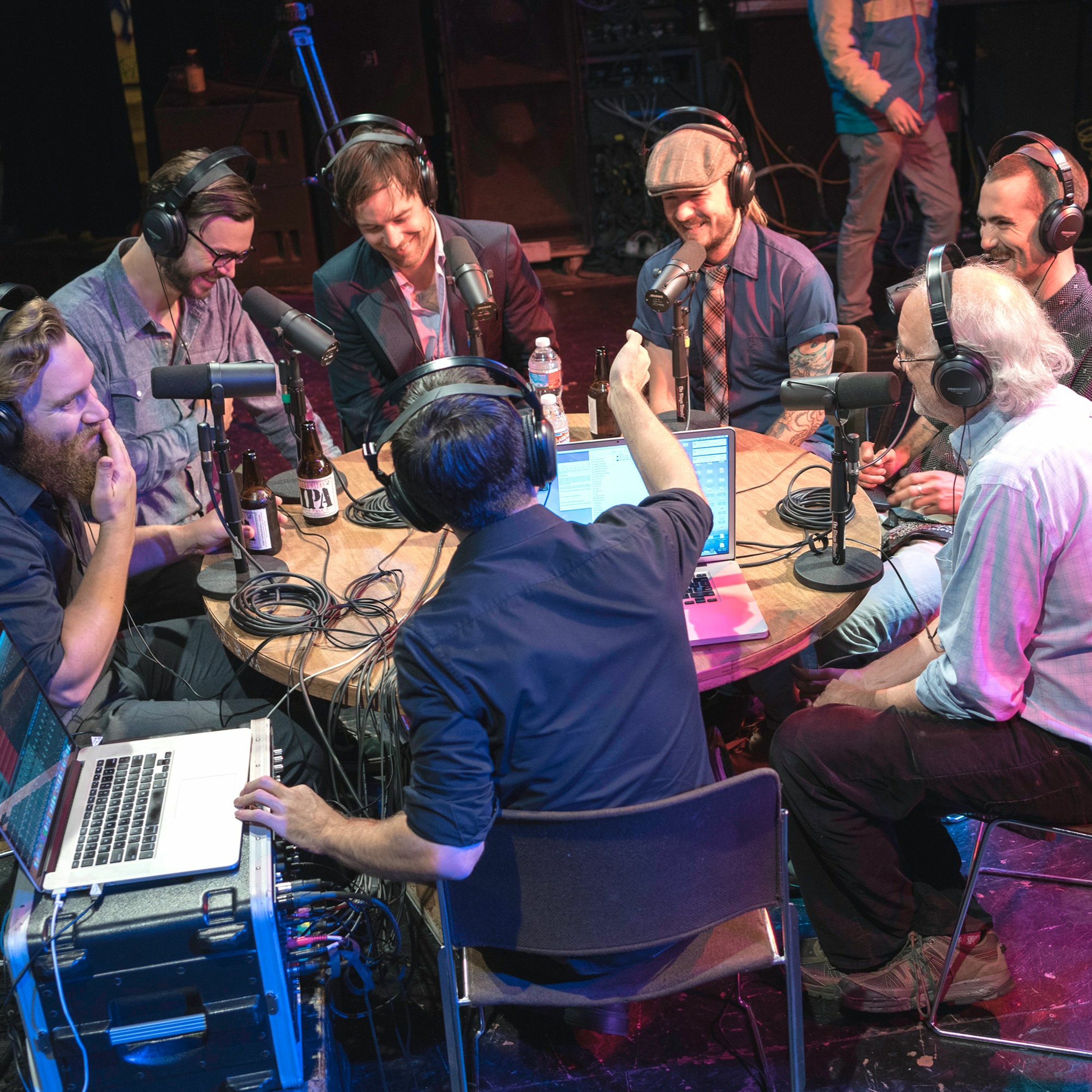 Onstage with Jim and Tom