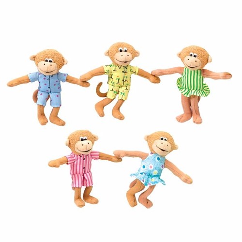 5 Little Monkeys (Kids Song)Surf Rock Style