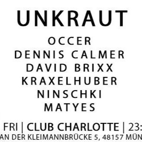 David Brixx@Unkraut-Club Charlotte Münster (21.10.2016)
