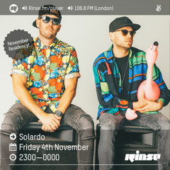 Rinse FM Podcast - Solardo - 4th November 2016