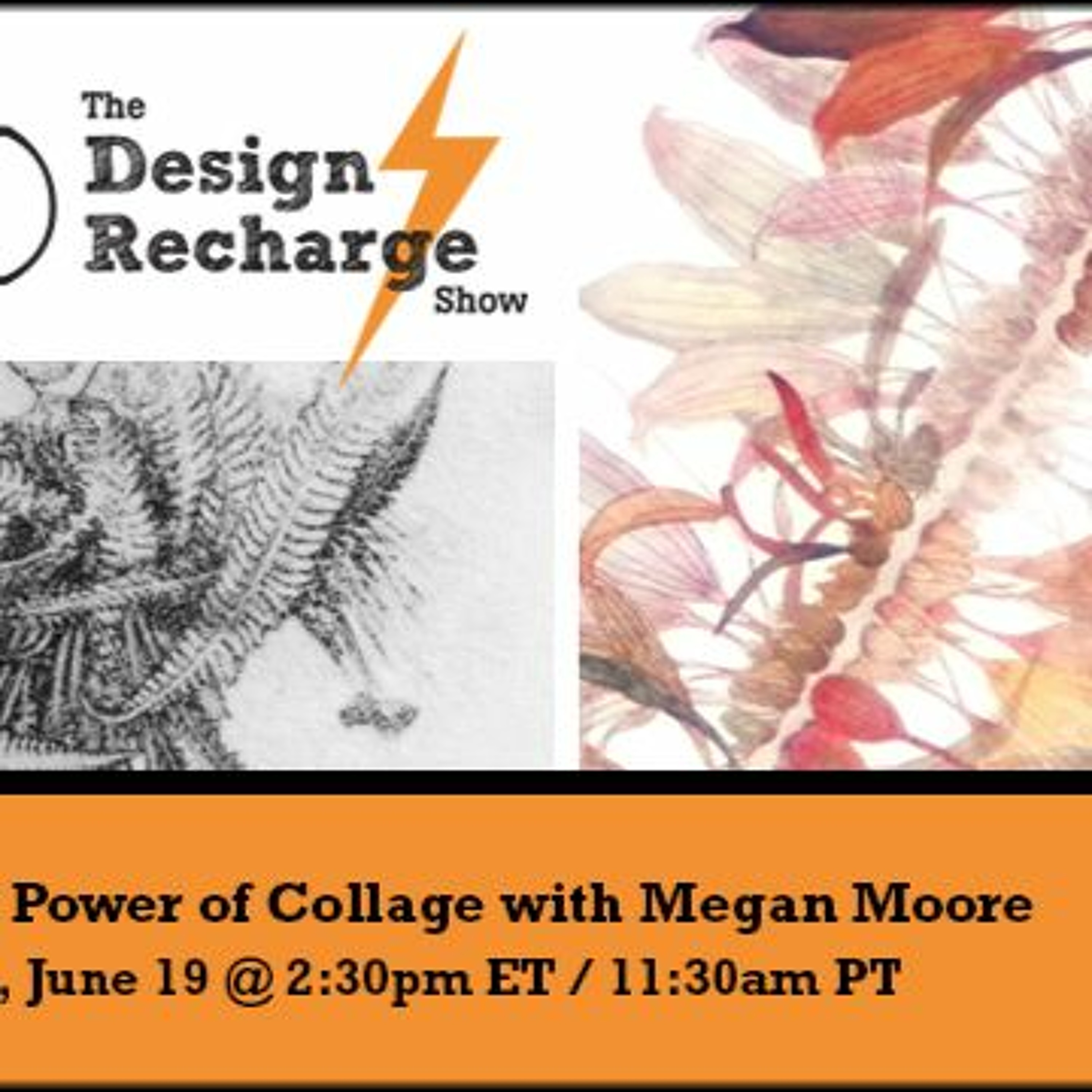 THE DESIGN RECHARGE SHOW: Megan Moore // The Power of Collage episode artwork