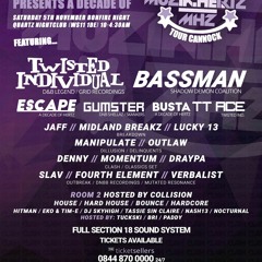 Escape - Bassman - Gumster @ A Decade Of Muzik Hertz Tour Cannock 5.11.2016