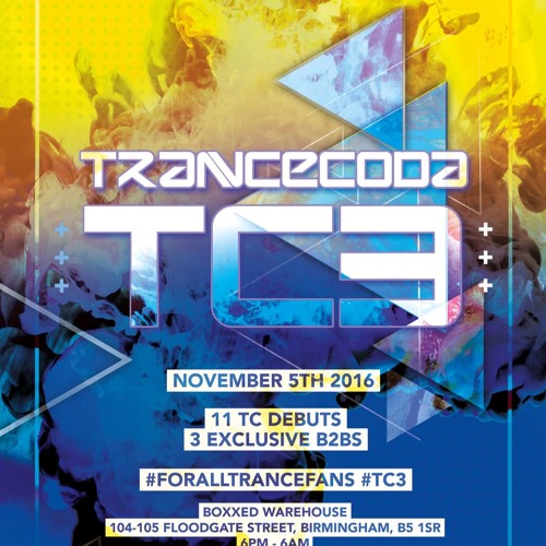 Sean Murphy @ TC3 Trancecoda Mainroom, Boxxed Warehouse Birmingham