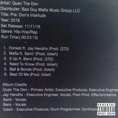 Honest ft. Jay Hendrix (Prod. The Don)