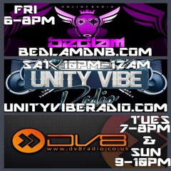 DJ KARTEL ON DV8 RADIO / BEDLAM DNB / UNITY VIBE RADIO  (RAMSHACK RIDDIMS SHOW)