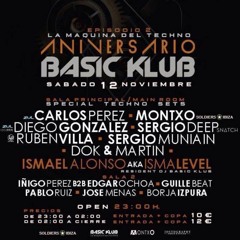 SERGIO DEEP @ ANIVERSARIO BASIC KLUB [Techno Set] [Cintruenigo, Navarra] 12.11.2016
