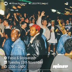 Rinse FM Podcast - Fabio & Grooverider - 15th November 2016