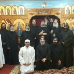 Liturgy - HG Bishop Rapheal & HG Bishop Abraham in St. Antony Coptic Monastery, CA USA
