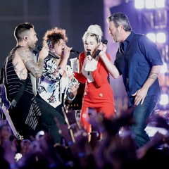 Miley Cyrus, Alicia Keys, Adam Levine And Blake Shelton- Dream On - The Voice 2016