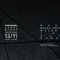 Myles Sergé LIVE at Propaganda Label Night - 12/11/2016 Hoppetosse - Berlin
