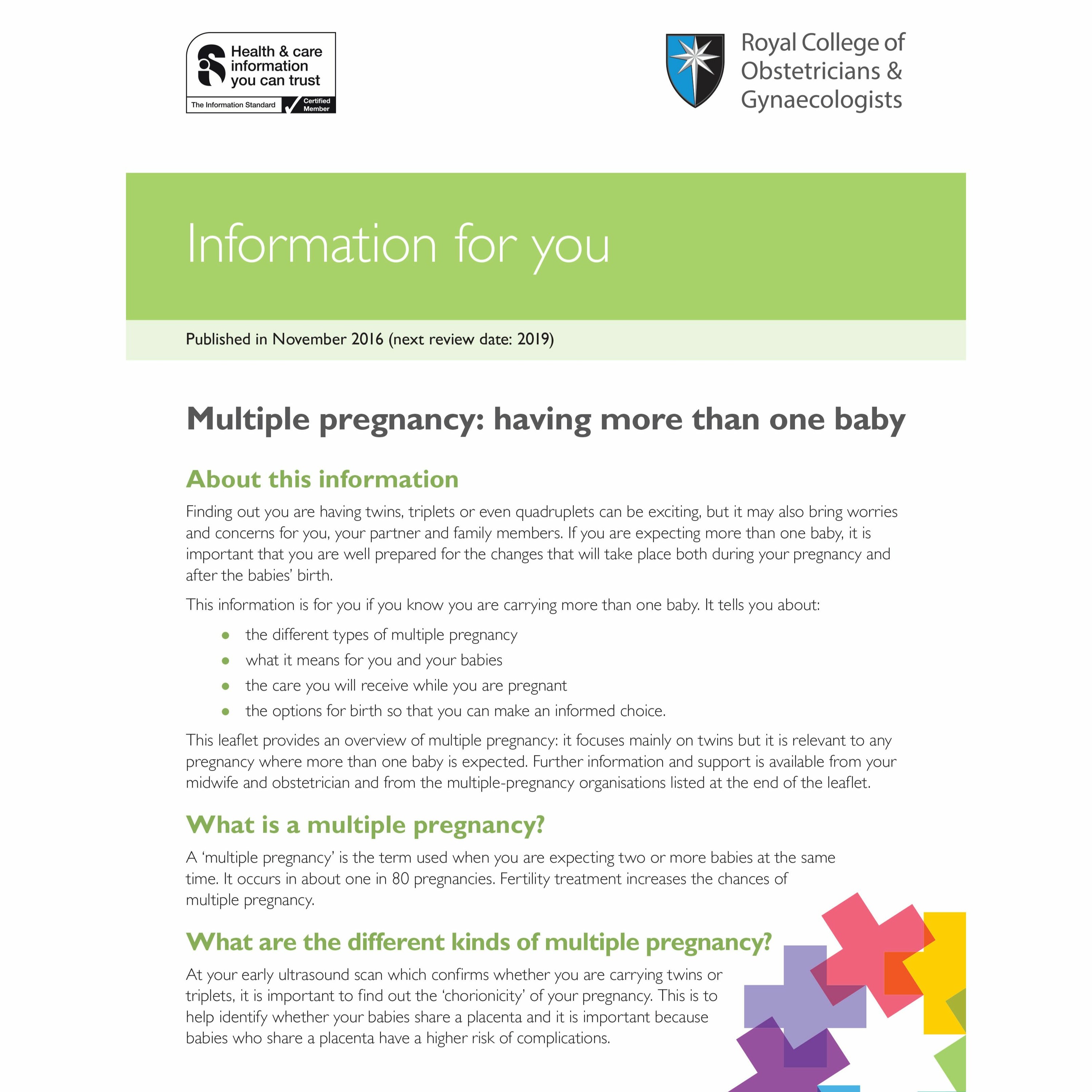 Multiple Pregnancy - having more than one baby