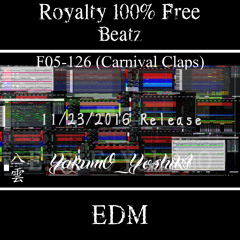 F05-126 (Carnival Claps)[POP-Type](EDM/instrumental/Techno/Beats)【Royalty1-Free】11/23/2016 Release