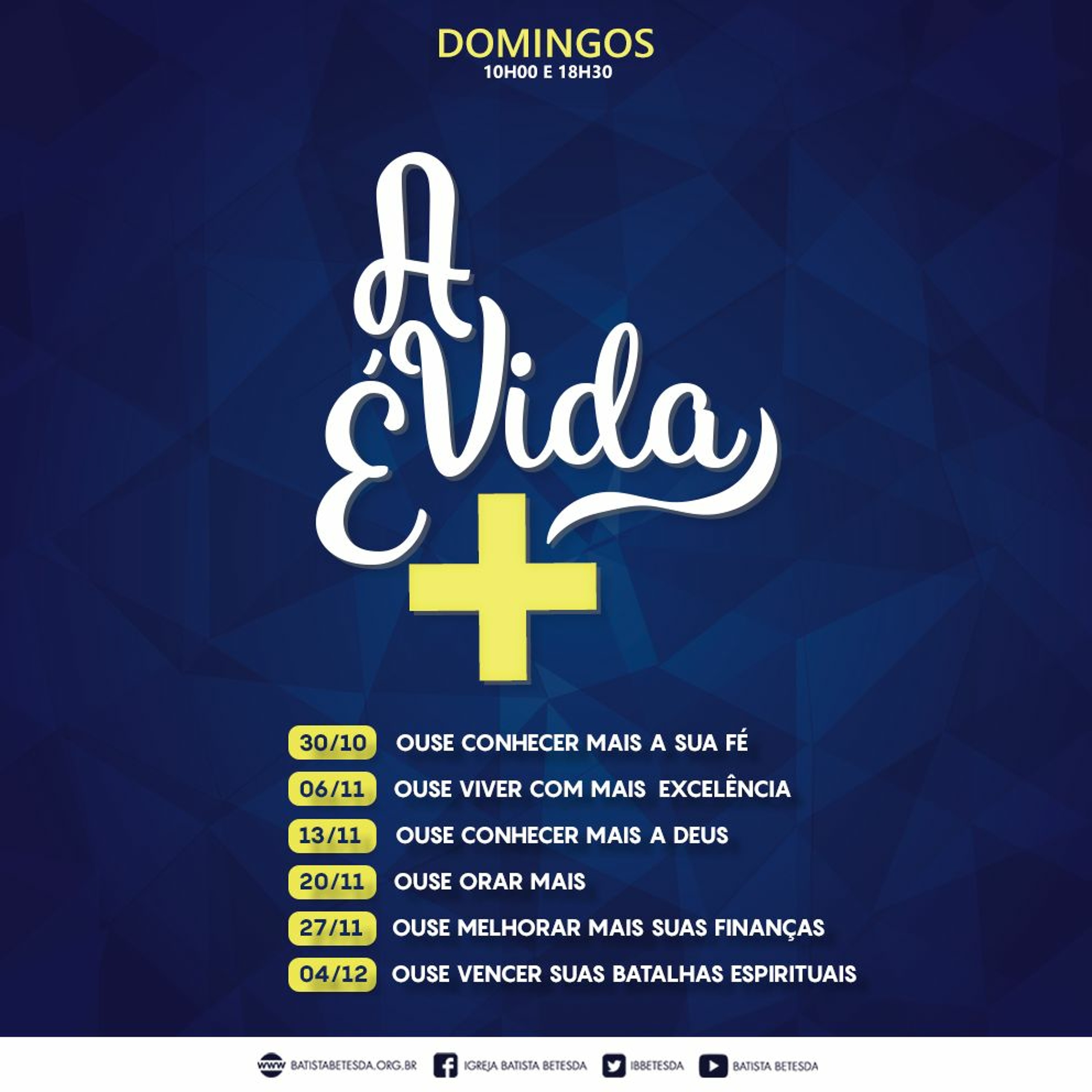 1.A VIDA É MAIS | Ouse Conhecer Mais A Sua Fé | Pr @Ricardo Capler (30102016)[1] episode artwork