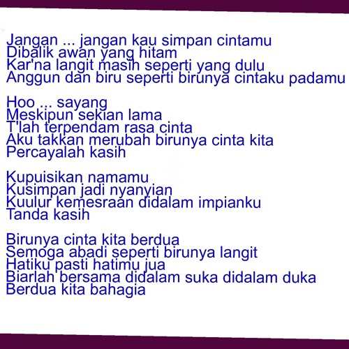 Download Lagu Birunya Cinta by gery n tasya