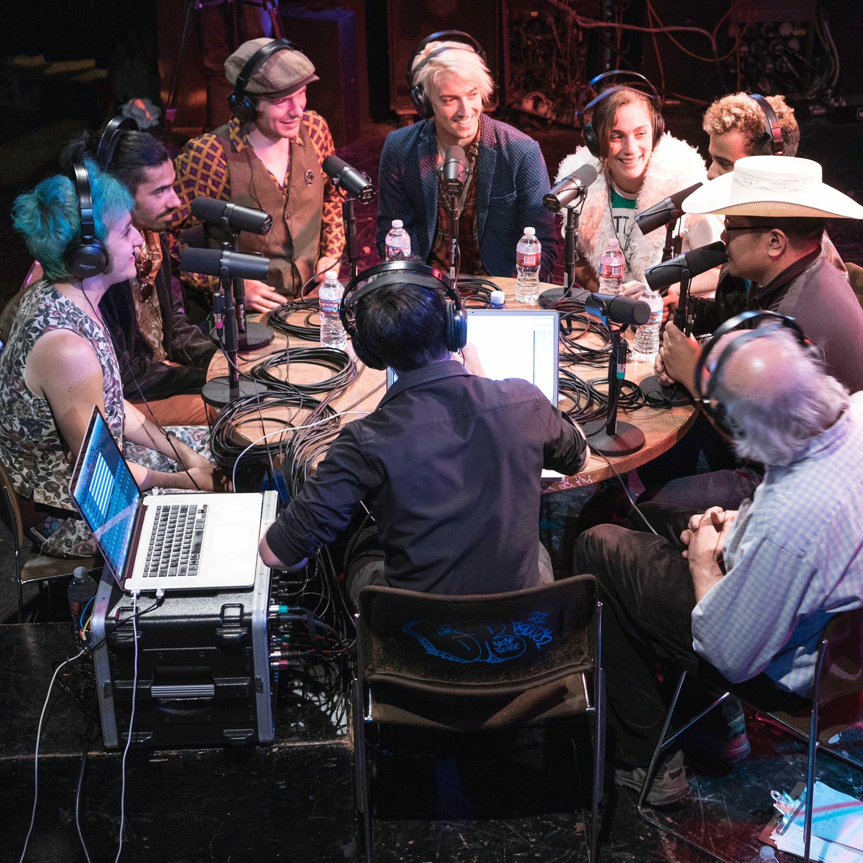 Onstage with Jim and Tom