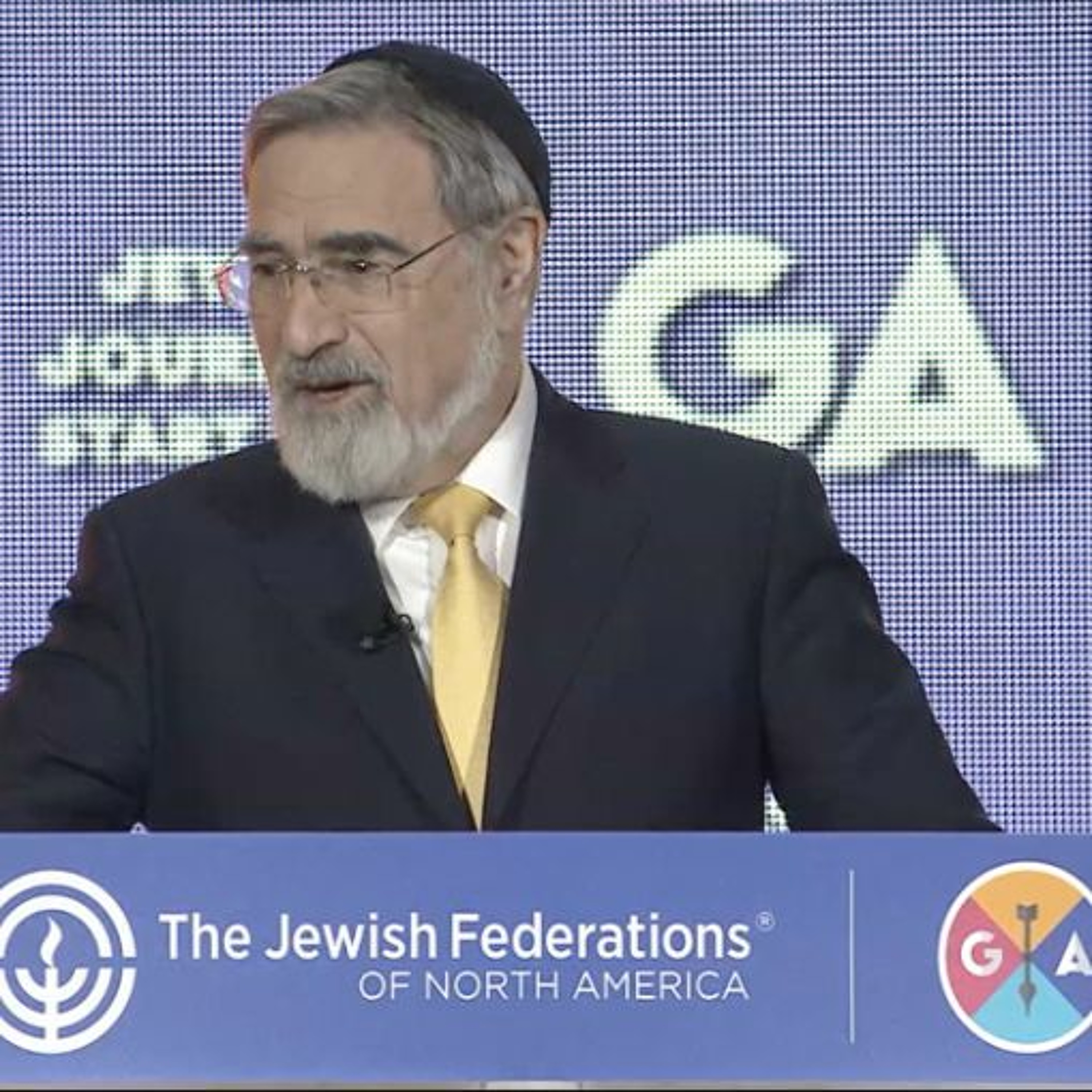 Rabbi Sacks at the Jewish Federations of North America's General Assembly