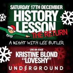 Lee Butler - History Lesson Part 2 - Sat 17th Dec - Promo Mix 1