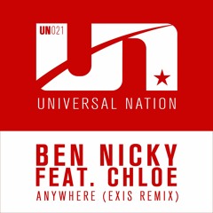 Ben Nicky feat Chloe - Anywhere (Exis Remix) [ASOT 790 Future Favorite] [Beatport #1 Trance]