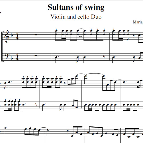 Sultans of Swing - Dire Strait - String Duet (preview)